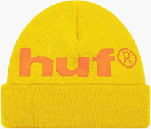 HUF - ´98 Logo Beanie - Gul - ONE SIZE