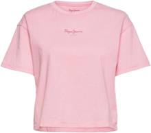 Nina T-shirts & Tops Short-sleeved Rosa Pepe Jeans London*Betinget Tilbud