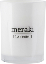 Meraki Fresh Cotton Scented Candle Large - 35 hours