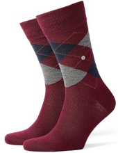 Burlington Strømper Edinburgh Wool Sock Mørkrød Str 40/46 Herre