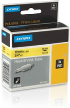 Dymo Tape Rhinopro Heat Shrink 19mm Sort/gul