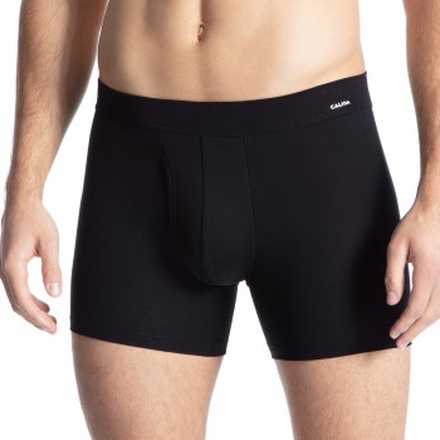 Calida Kalsonger Cotton Code Boxer Brief With Fly Svart bomull X-Large Herr
