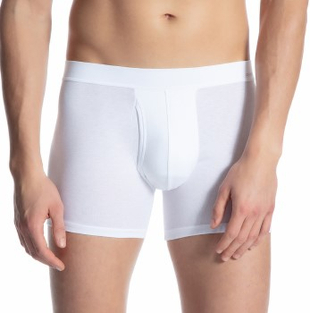 Calida Cotton Code Boxer Brief With Fly Hvid bomuld Medium Herre