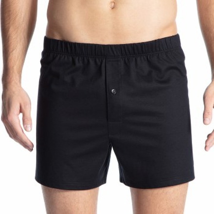 Calida Cotton Code Boxer Shorts With Fly Sort bomuld Medium Herre