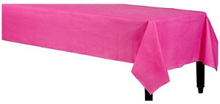 2x stuks tafelkleed fuchsia roze 140 x 240 cm van plastic