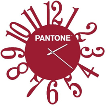 Orologio da parete design classico Pantone bordeaux Loop