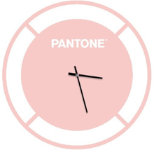 Orologio da parete design moderno Pantone rosa Drive