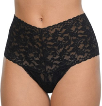 Hanky Panky Trusser Signature Lace Retro Thong Sort nylon One Size Dame