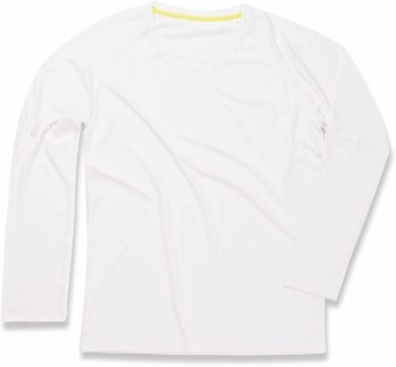 Stedman Active 140 Long Sleeve Hvid polyester X-Large Herre