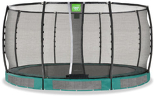 EXIT Allure Premium Ground Trampolin ø 427cm - grøn