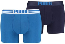 Puma Kalsonger 2P Everyday Placed Logo Boxer Blå bomull Medium Herr