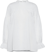 Pzwillo Blouse Tops Blouses Long-sleeved White Pulz Jeans