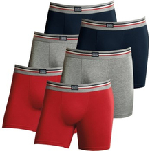 Jockey 6P Cotton Stretch Boxer Trunk Ulig Farve bomuld Small Herre
