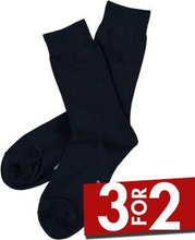 Topeco Strømper Men Classic Socks Plain Marine Str 45/48 Herre