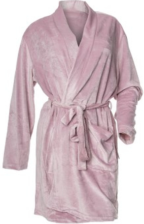 Calvin Klein Quilted Robe Rosa M/L Dam