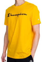 Champion American Classics Men T-shirt Senapsgul bomull Small Herr