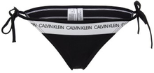 Calvin Klein CK Logo String Side Tie Bikini Sort Small Dame
