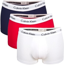 Calvin Klein 3P Cotton Stretch Low Rise Trunks Flerfarvet bomuld Small Herre