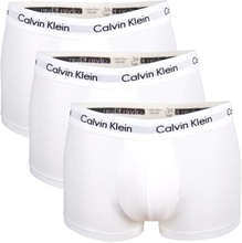 Calvin Klein 3P Cotton Stretch Low Rise Trunks Hvid bomuld Small Herre
