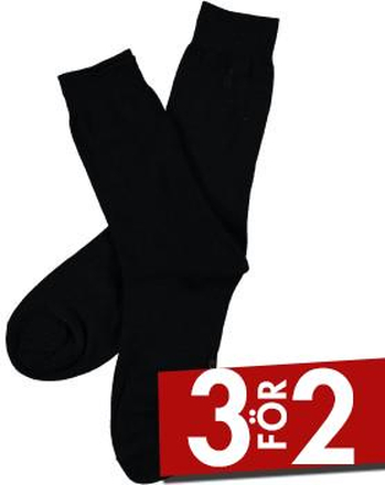 Topeco Strumpor Men Classic Socks Plain Svart Strl 45/48 Herr