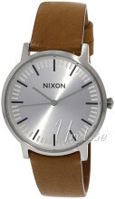 Nixon A10582853-00 Sølvfarvet/Læder Ø40 mm