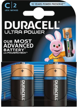 Duracell Ultra Power C-batterier (LR14) 2-pk.