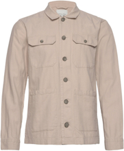 Cfjacobs 0080 Linen Shacket Tops Overshirts Beige Casual Friday