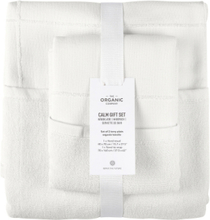 Calm Gift Set Home Textiles Bathroom Textiles Towels & Bath Towels Hand Towels White The Organic Company