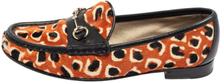 Pre-owned Tri-Color Leopard Print Horsebit Loafers