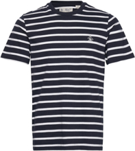 Org Jrsy Breton Tee T-shirts Short-sleeved Marineblå Original Penguin*Betinget Tilbud