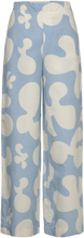 Hegon Pulloposti Bottoms Trousers Wide Leg Blue Marimekko