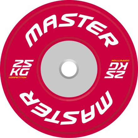 COMPETITION BUMPER PLATE (VIKT: MASTER FITNESS COMPETITION PLATE 25 KG)