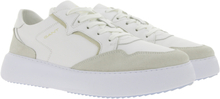 GANT Custly Low Top Schuhe coole Damen Sneaker mit Echtleder-Anteil 24531631 G29 Beige/Weiß