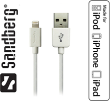 Lightning USB Cable til iPhone/iPad - Fra Sandberg
