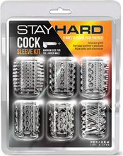 Stay Hard Cock Sleeve Kit Clear Penisöverdrag