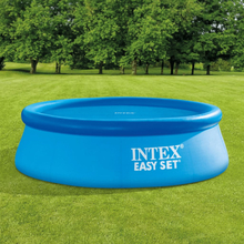 INTEX Poolöverdrag solenergi blå 206 cm polyeten