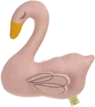 Lässig - Knitted Swan with rattle & crackle