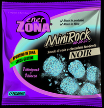 Enerzona Minirock 40-30-30 Snack Soia e Cioccolato Fondente Noir X5bs