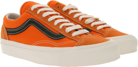 VANS Original Style 36 LX Turn-Schuhe schicke Damen Low-Top Sneaker Orange/Schwarz/Weiß
