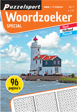 Puzzelsport Puzzelboek 96 pagina&apos;s Woordzoeker Special 3 Stippen