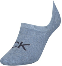 Calvin Klein Strømper Kristal Modern Cotton Logo Liner Sock Blå One Size Dame