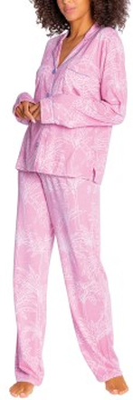PJ Salvage Playful Prints Pyjama Rosa X-Large Dame
