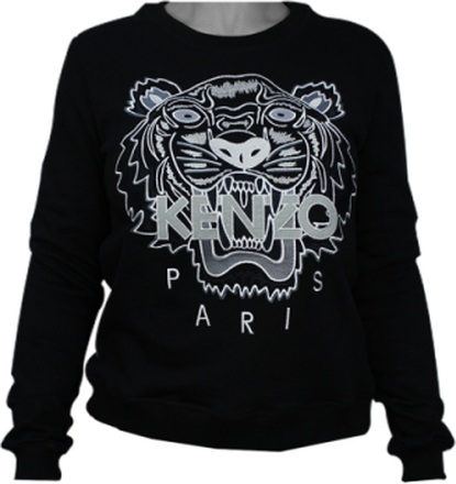 Kenzo Tiger Womans Sweatshirt Black/White XL