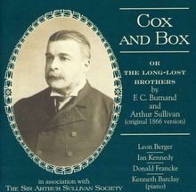 Sullivan Arthur Seymour: Cox And Box