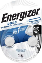 Energizer Lithium knappcellsbatteri CR2025 | 3 V DC | 2-Blister | Silver