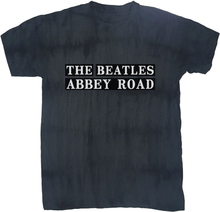 The Beatles: Unisex T-Shirt/Abbey Road Sign (Dip-Dye) (Small)