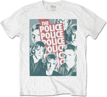 The Police: Unisex T-Shirt/Half-tone Faces (Small)