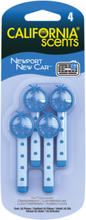 California Doft Newport Newcar - Vent Sticks För Luftkonditionering I Bilen - 4 St. California scents 34-035