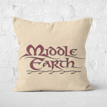 Lord Of The Rings Middle Earth Cushion Square Cushion - 60x60cm - Soft Touch