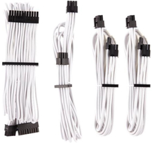 Corsair Premium Individually Sleeved PSU Cable Starter Kit, Type 4 (Generation 4), WHITE